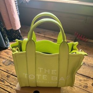 The Tote Bag- mini- shadow lime